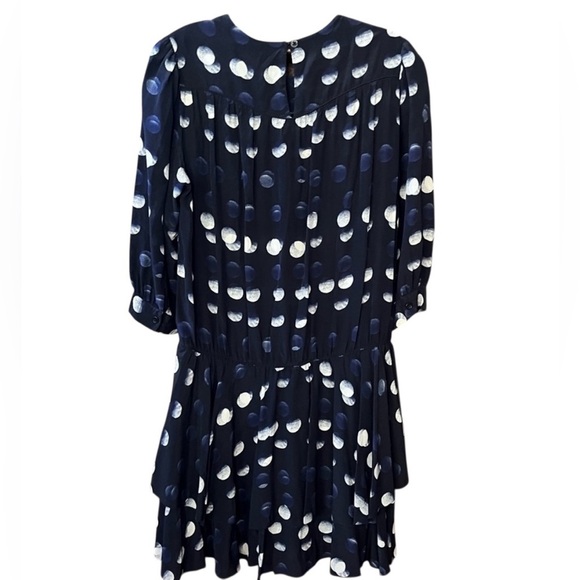 Zadig & Voltaire Navy Blue Silk Roka Dots Mini Dress - Picture 7 of 10